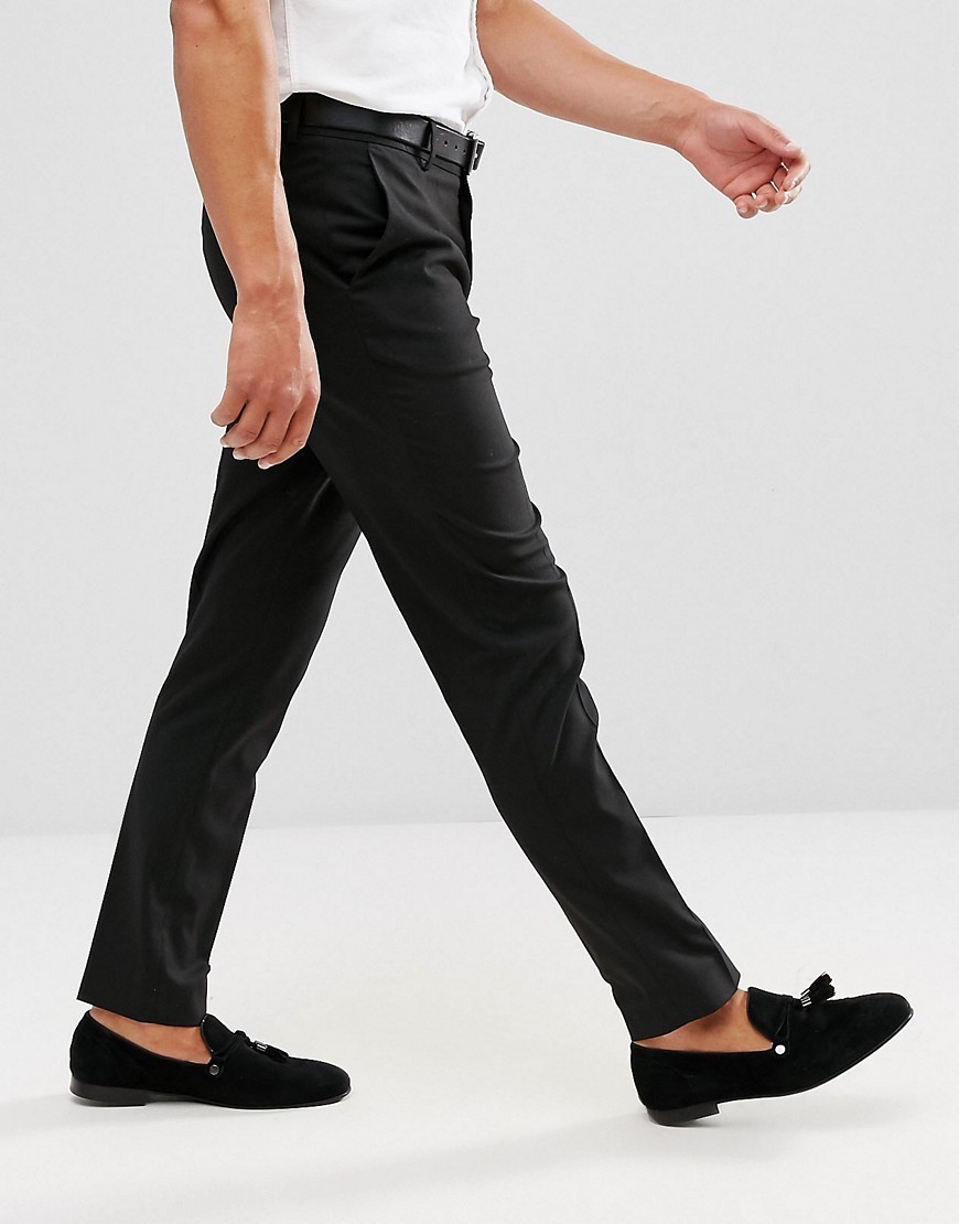 Eleganckie-czarne-spodnie-na-kant-slim-fit-W32-L32