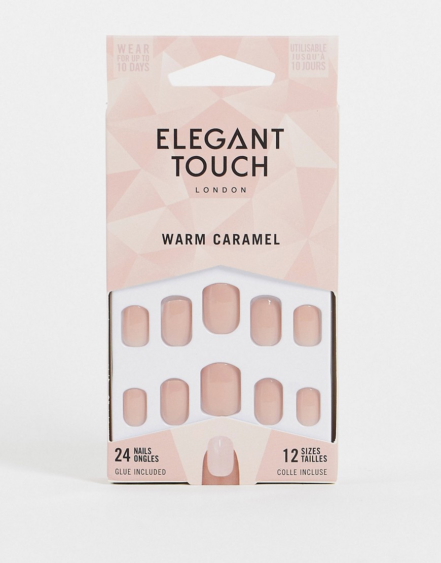Elegant Touch Warm Caramel sztuczne paznokcie tipsy Elegant-Touch-Warm-Caramel-sztuczne-paznokcie-tipsy