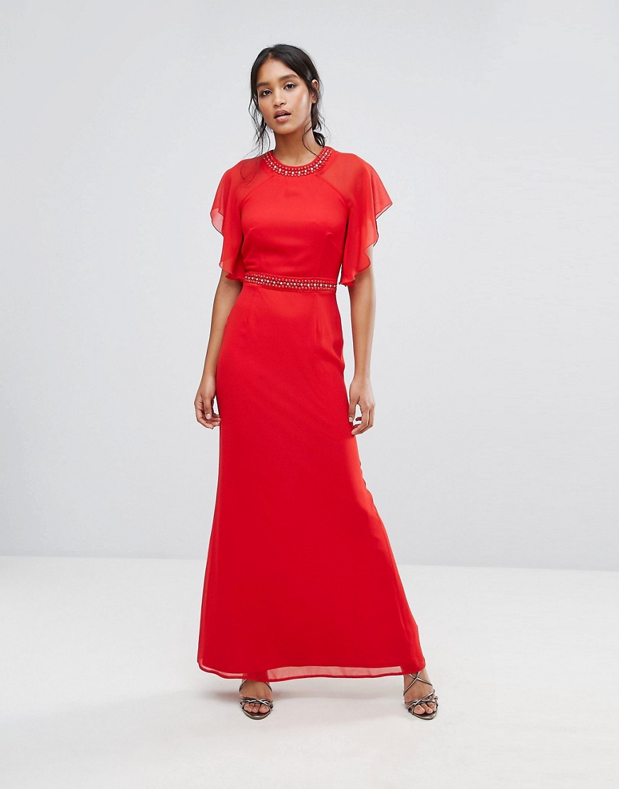 Elise-Ryan-Czerwona-Sukienka-zdobiona-maxi-S-36-1 Elise-Ryan-Czerwona-Sukienka-zdobiona-maxi-S-36