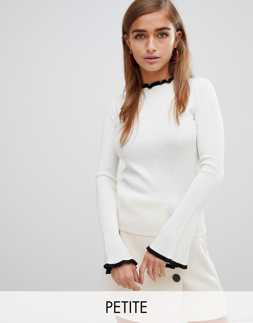 Fashion Union Petite Kremowy Sweter slim S 36 Fashion-Union-Petite-Kremowy-Sweter-slim-S-36