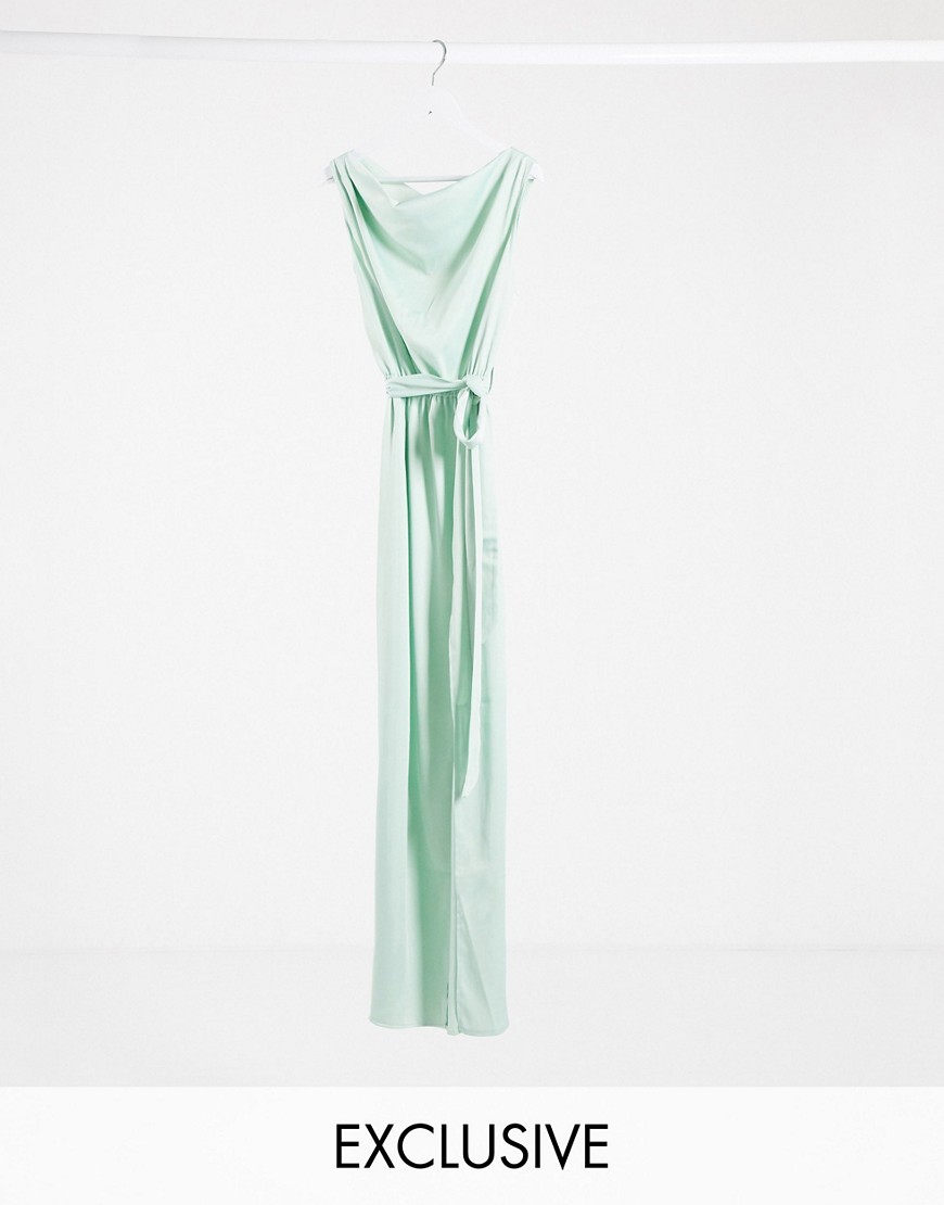 Flounce London zielona drapowana sukienka maxi defekt 44 Flounce-London-zielona-drapowana-sukienka-maxi-defekt-44