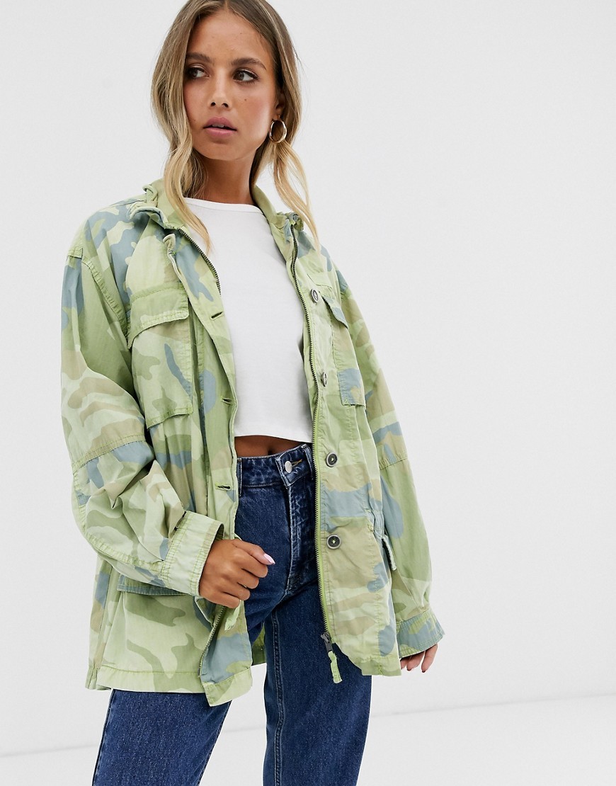 Free People Kurtka moro przeciw wiatrowa XL Free-People-Kurtka-moro-przeciw-wiatrowa-XL