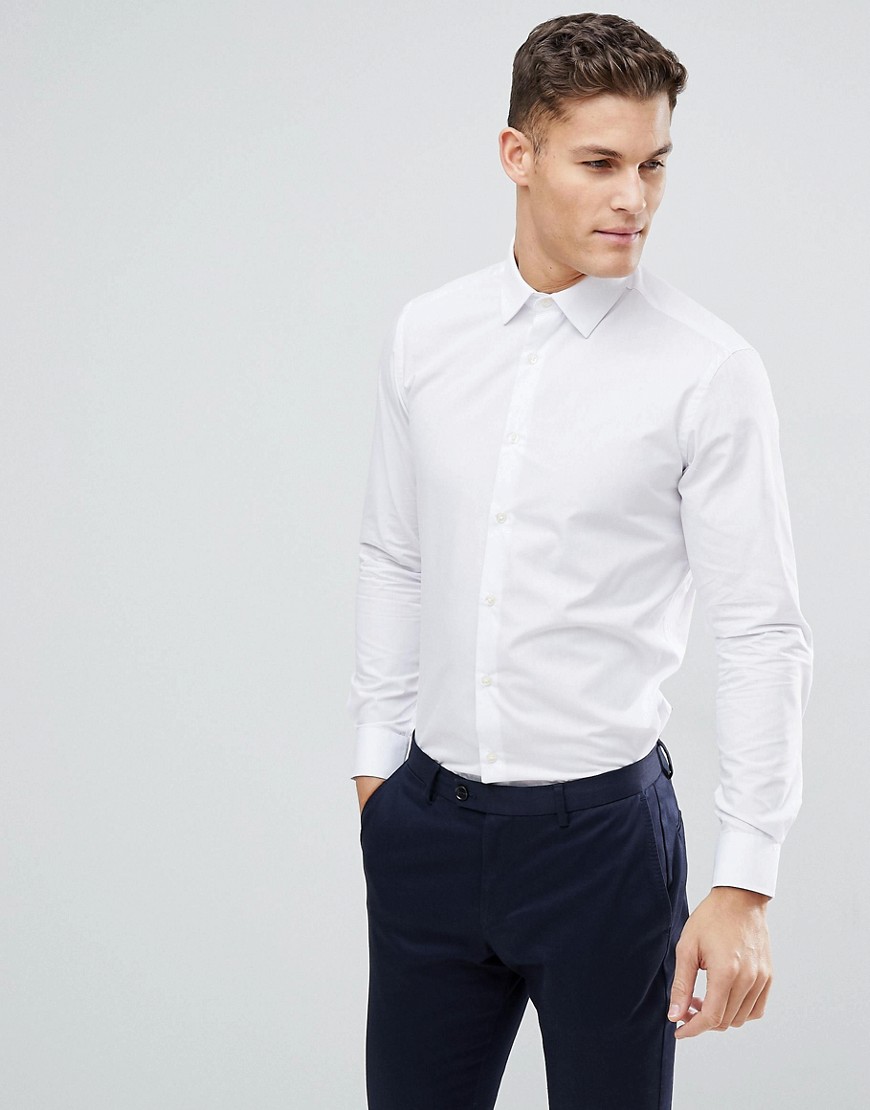 French Connection Koszula męska biała slim fit M French-Connection-Koszula-meska-biala-slim-fit-M