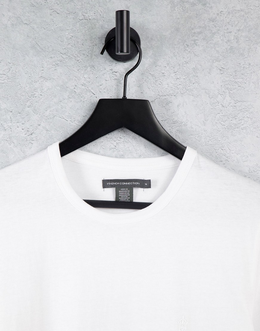French-Connection-bialy-bawelniany-t-shirt-basic-M-2 French-Connection-bialy-bawelniany-t-shirt-basic-M