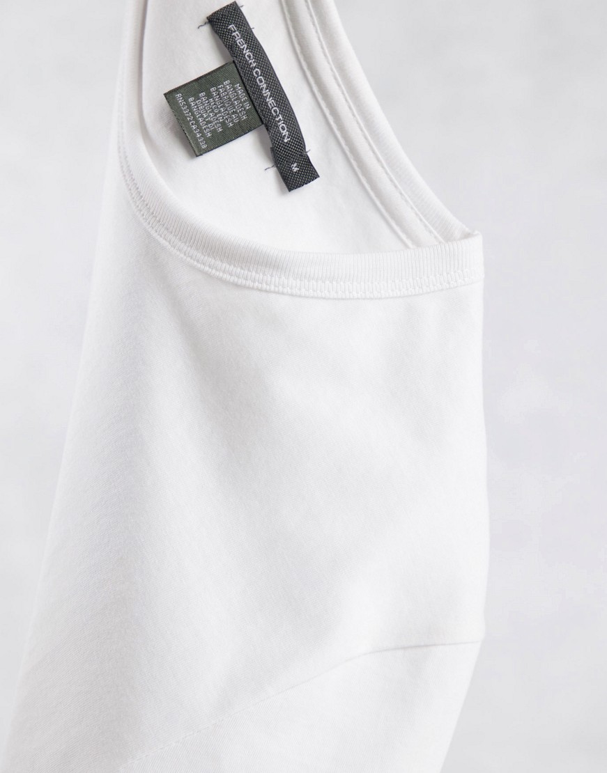 French-Connection-bialy-bawelniany-t-shirt-basic-M-3 French-Connection-bialy-bawelniany-t-shirt-basic-M