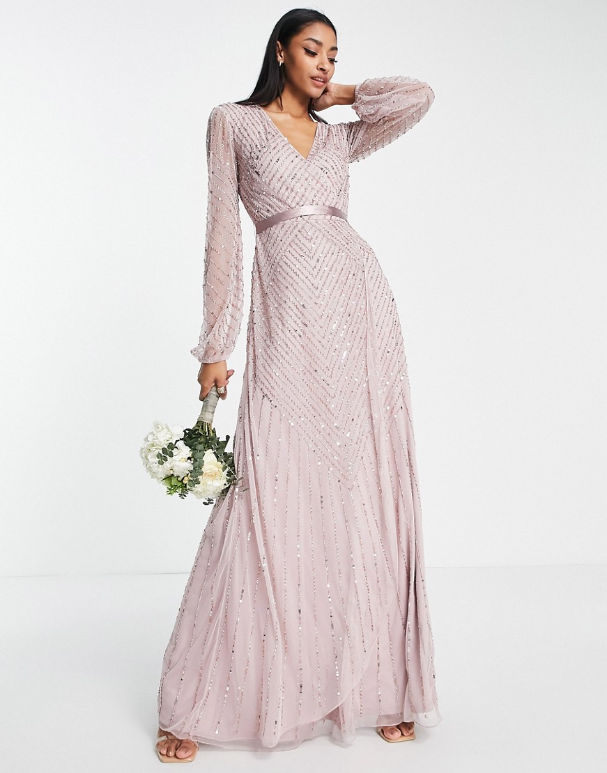 Frock-And-Frill-Tall-Bridesmaid-szarorozowa-kopertowa-sukienka-maxi-defekt-36-3 Frock-And-Frill-Tall-Bridesmaid-szarorozowa-kopertowa-sukienka-maxi-defekt-36