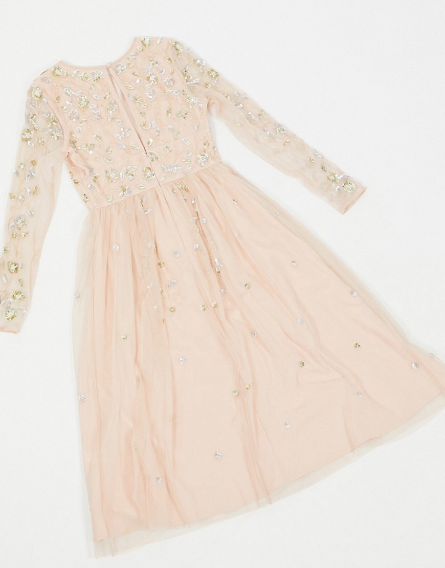 Frock-Frill-–-Jasnorozowa-bogato-zdobiona-sukienka-midi-z-dlugim-rekawem-40-1 Frock--Frill-–-Jasnorozowa-bogato-zdobiona-sukienka-midi-z-dlugim-rekawem-40