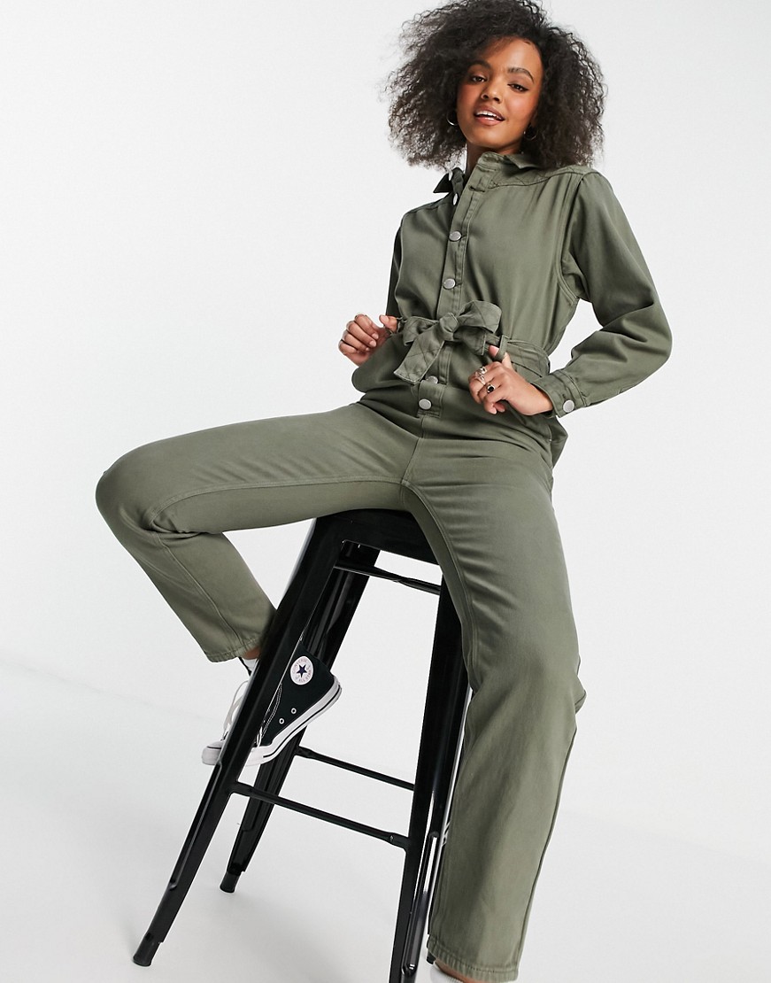 Glamorous khaki kombinezon w roboczym stylu defekt XS Glamorous-khaki-kombinezon-w-roboczym-stylu-defekt-XS