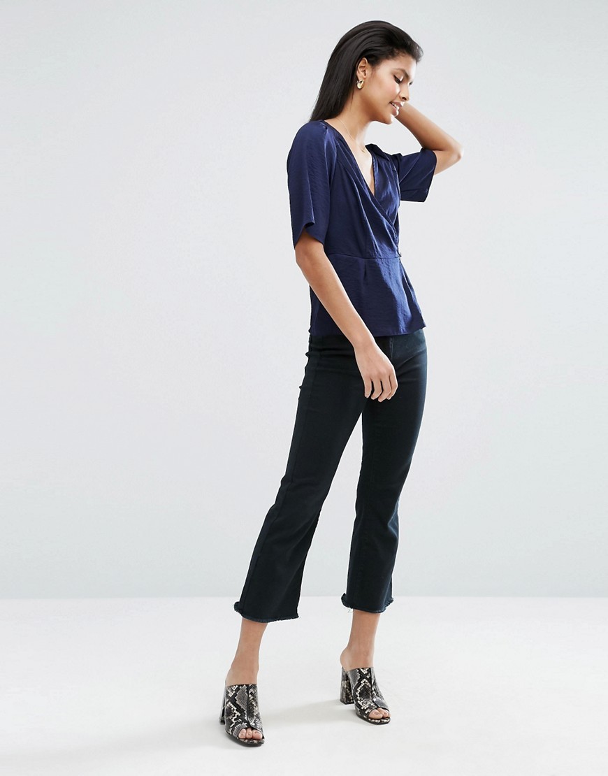 Granatowa-elegancka-Bluzka-satynowa-S-36-4 Granatowa-elegancka-Bluzka-satynowa-S-36