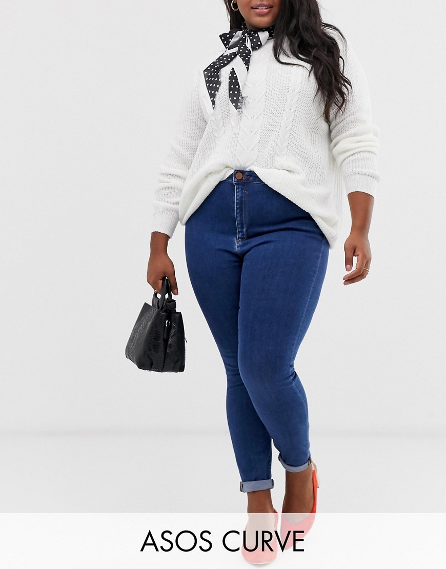 Granatowe-Spodnie-plus-size-jeansy-wysoki-stan-defekt-EU48-L30