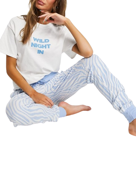 Heartbreak góra od piżamy t-shirt z napisem biały 38