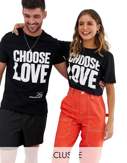 Help Refugees Choose Love T-shirt w kolorze czarnym 36