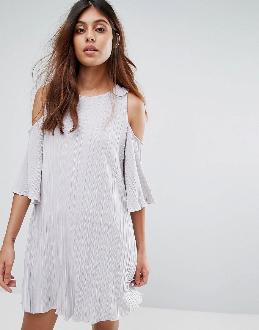 MANGO Sukienka plisowana cold shoulder S 36 I19-MANGO-Sukienka-plisowana-cold-shoulder-S-36