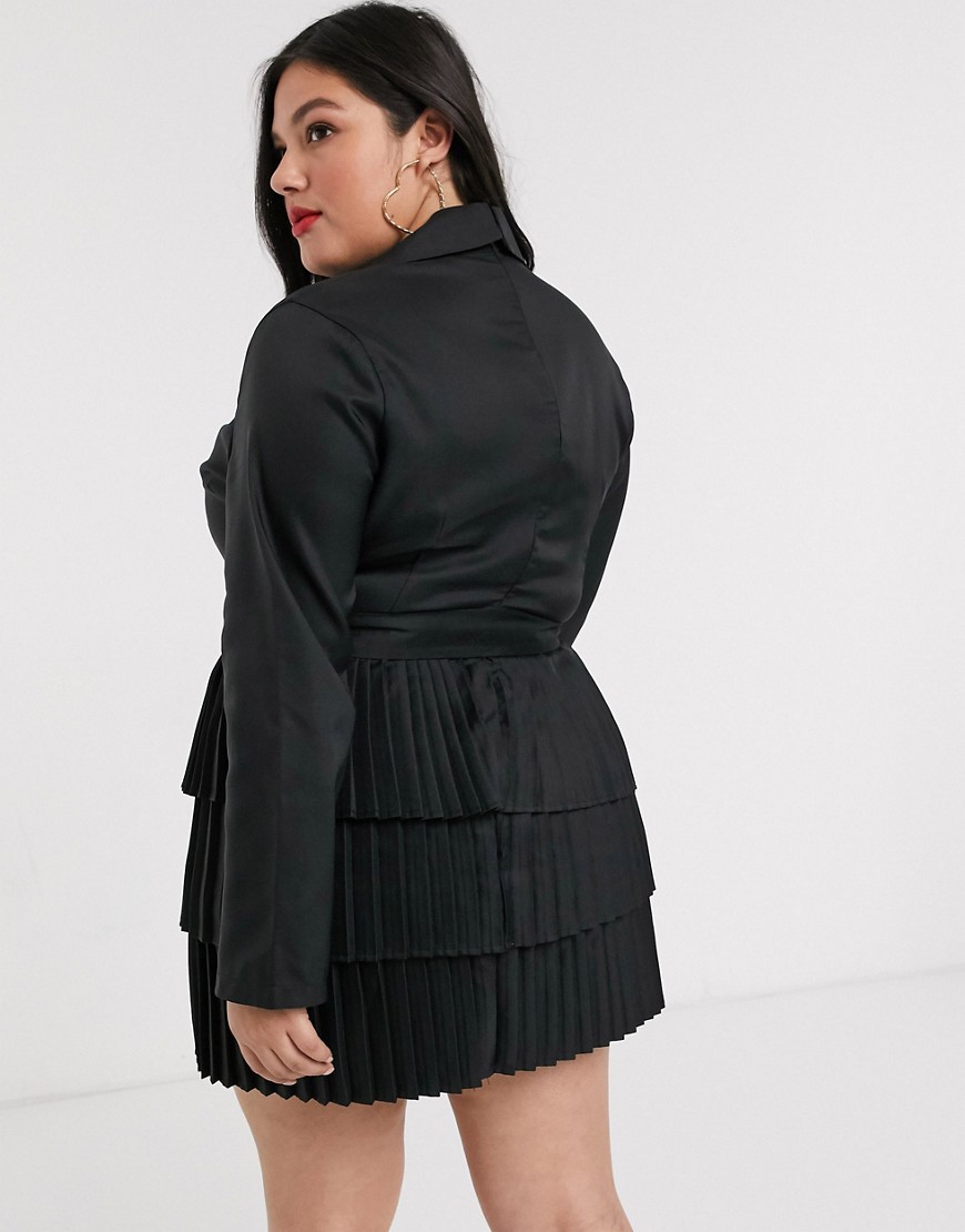 In-The-Style-Czarna-marynarkowa-sukienka-z-glebokim-dekoltem-i-plisowanym-dolem-plus-size-50-1 In-The-Style-Czarna-marynarkowa-sukienka-z-glebokim-dekoltem-i-plisowanym-dolem-plus-size-50