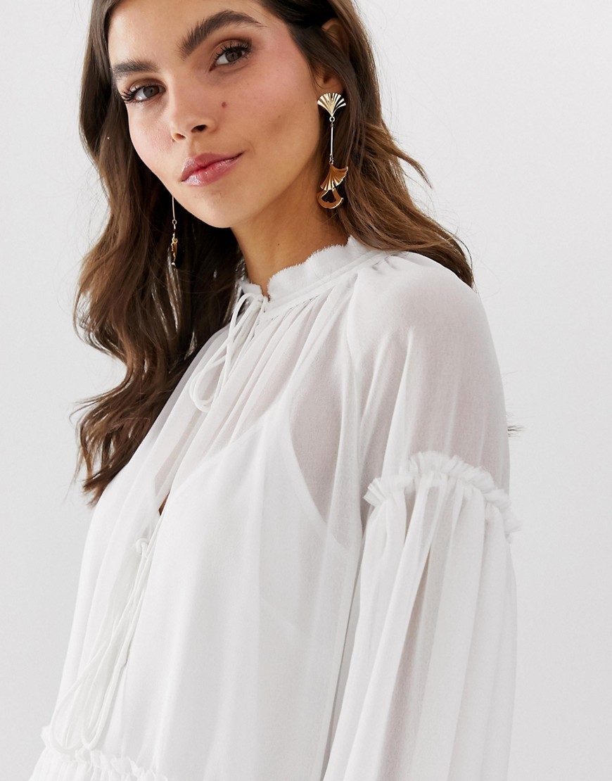 Ivory-Bluzka-wiazana-z-przodu-XS-34-2 Ivory-Bluzka-wiazana-z-przodu-XS-34