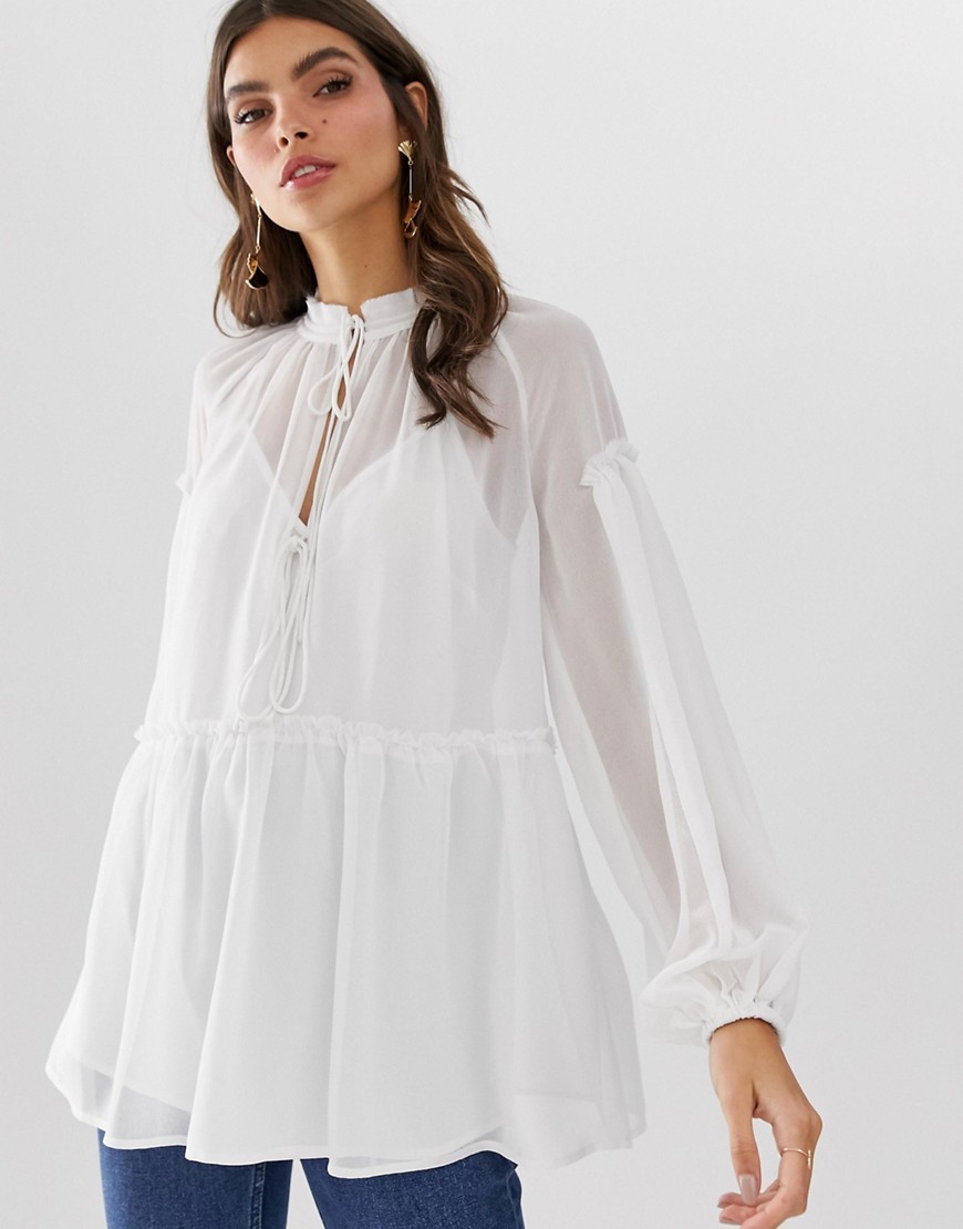 Ivory Bluzka wiązana z przodu XS 34 Ivory-Bluzka-wiazana-z-przodu-XS-34