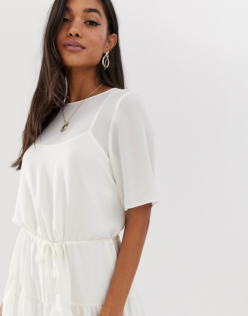 Ivory-Sukienka-mini-warstwowa-M-38-1 Ivory-Sukienka-mini-warstwowa-M-38
