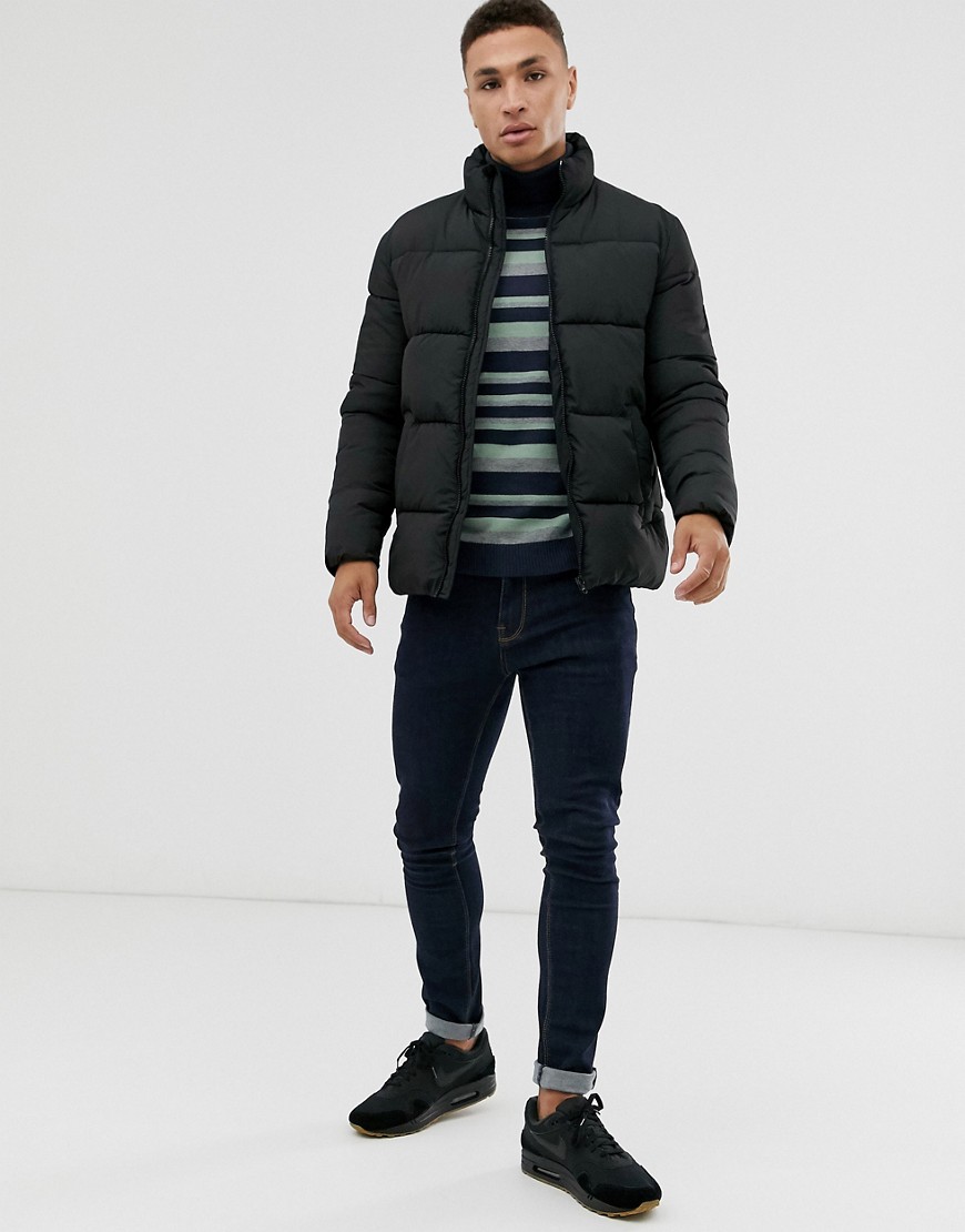 JackJones-meska-czarna-prosta-kurtka-XL-3 JackJones-meska-czarna-prosta-kurtka-XL