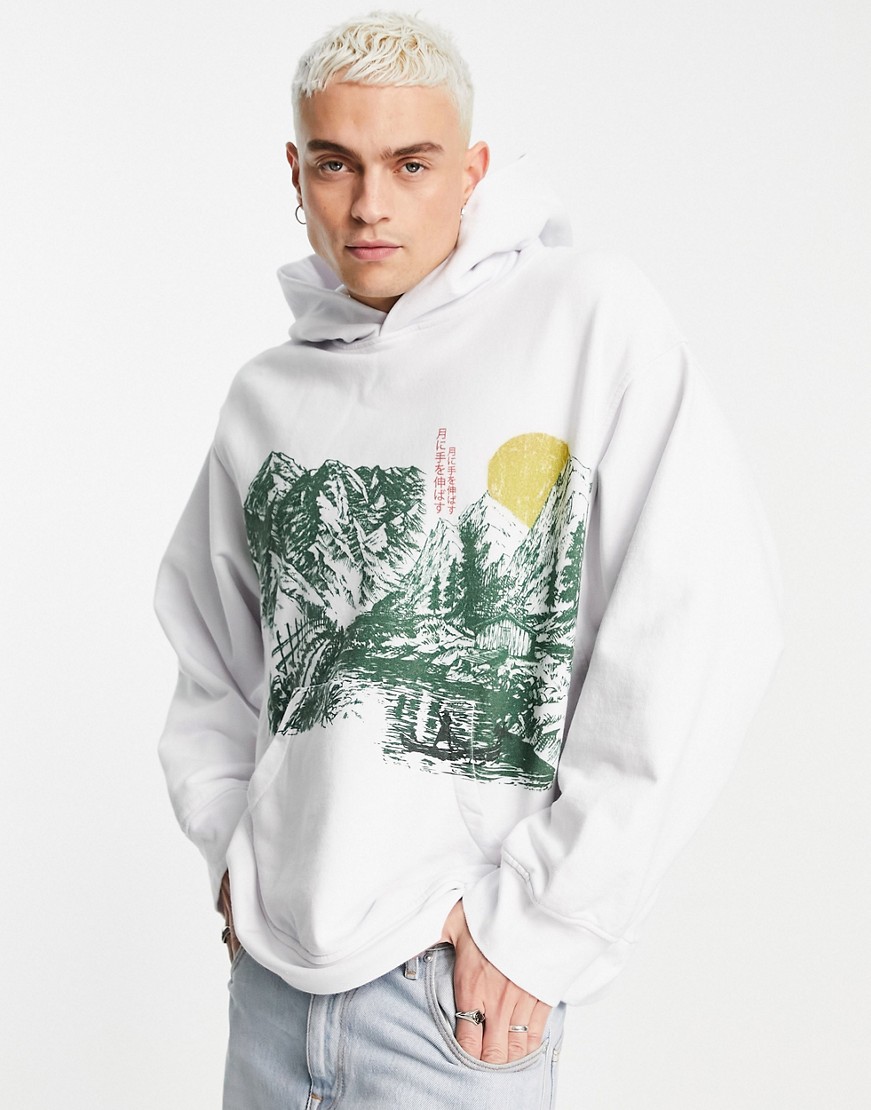 Jaded London męska biała bluza dresowa z kapturem M Jaded-London-meska-biala-bluza-dresowa-z-kapturem-M