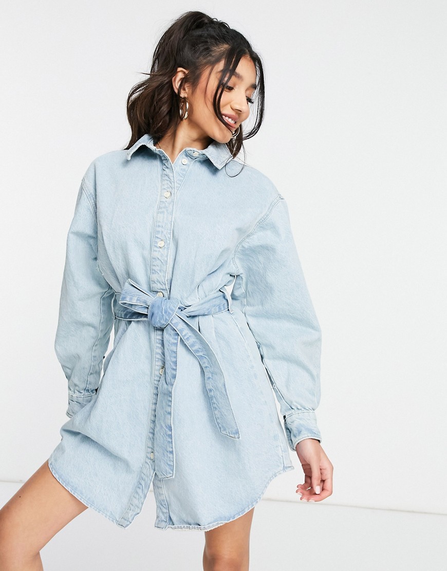Jasnoniebieska-jeansowa-sukienka-koszulowa-oversize-z-paskiem-L-3 Jasnoniebieska-jeansowa-sukienka-koszulowa-oversize-z-paskiem-L