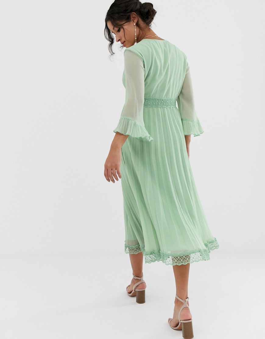 Jasnozielona-Sukienka-midi-ciazowa-plisowana-elegancka-XL-42-1 Jasnozielona-Sukienka-midi-ciazowa-plisowana-elegancka-XL-42