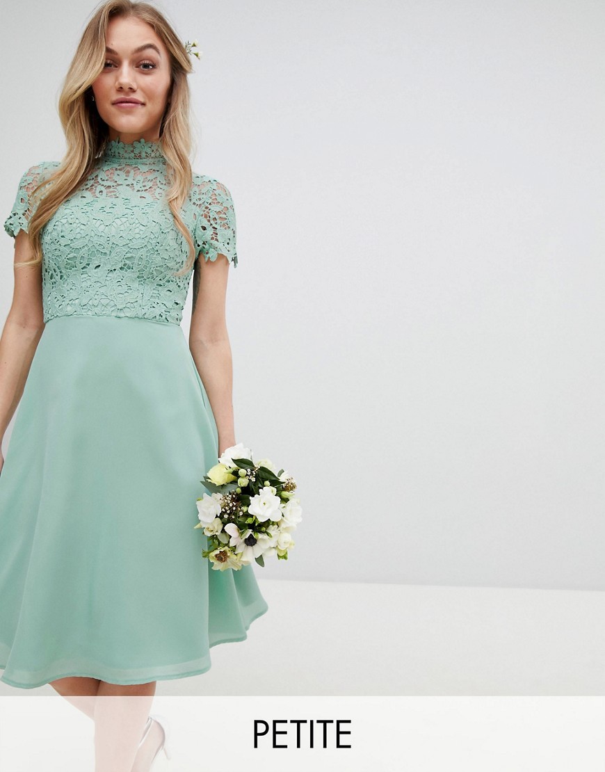 Petite Chi Chi London Zielona sukienka midi XS 34 K19-Petite-Chi-Chi-London-Zielona-sukienka-midi-XS-34