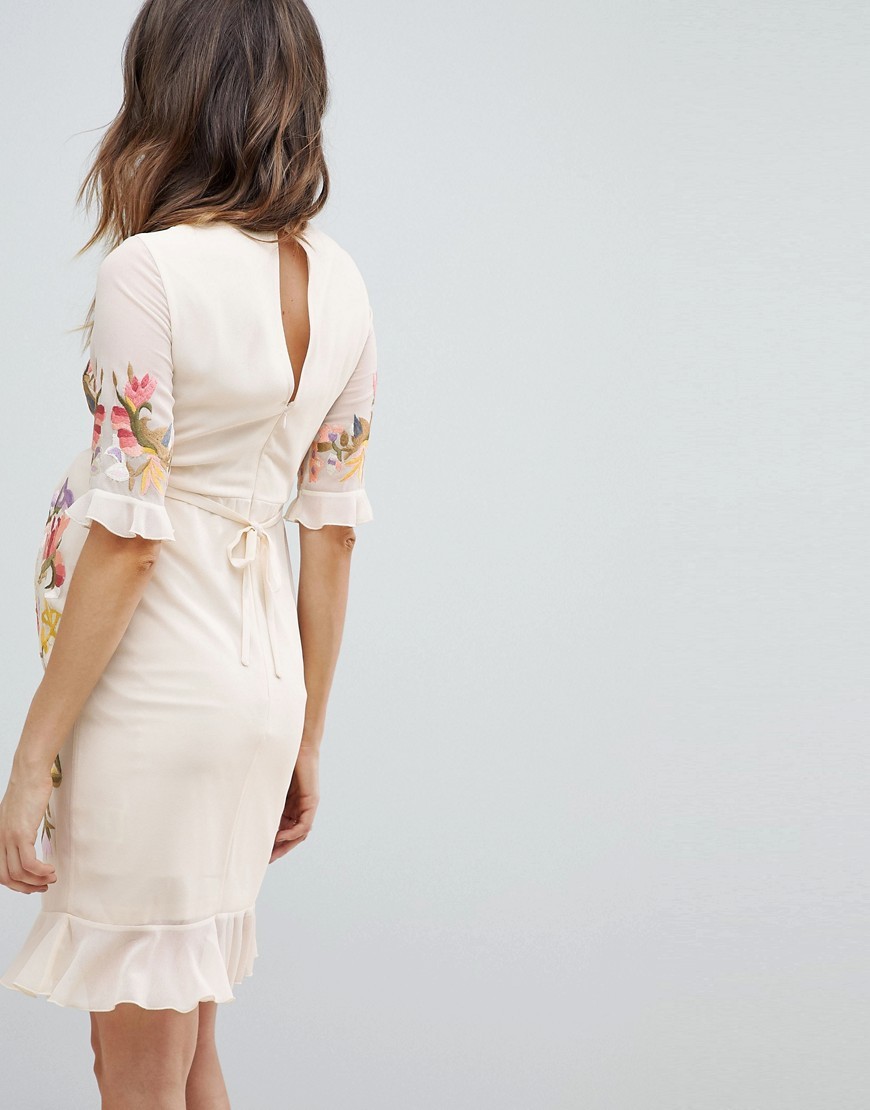 K22-Hope-and-Ivy-Sukienka-ciazowa-nude-kwiaty-XL-42-1 K22-Hope-and-Ivy-Sukienka-ciazowa-nude-kwiaty-XL-42