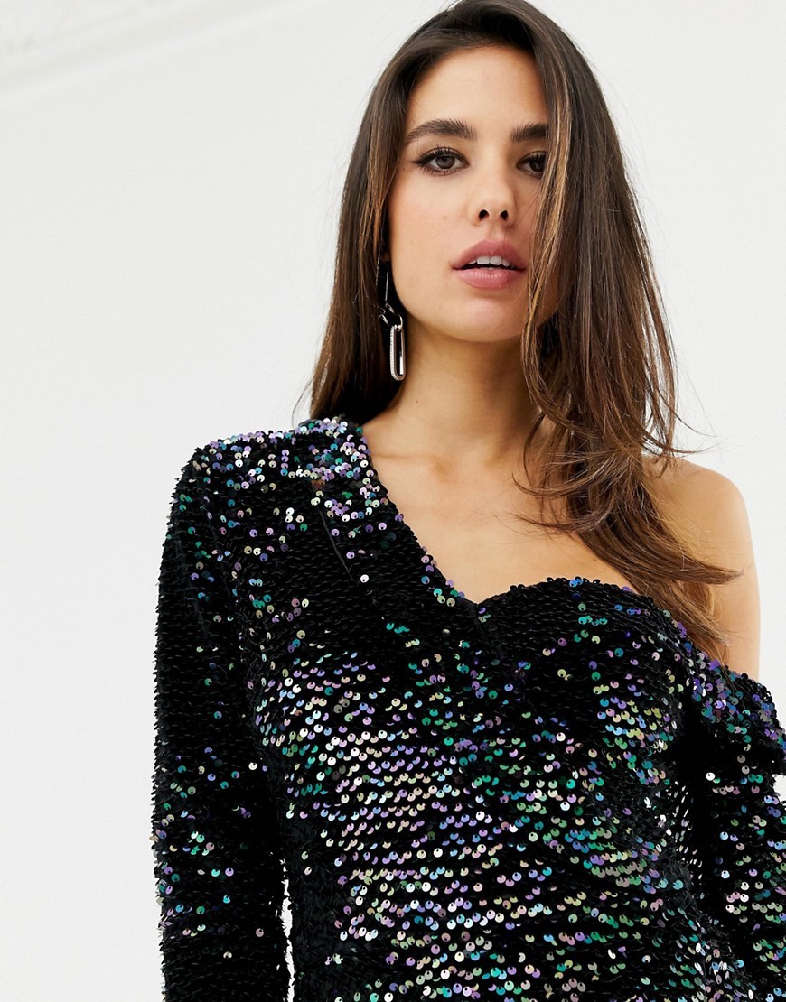 K22-Lavish-Alice-Czarna-cekinowa-Sukienka-asymetryczna-L-40-1 K22-Lavish-Alice-Czarna-cekinowa-Sukienka-asymetryczna-L-40