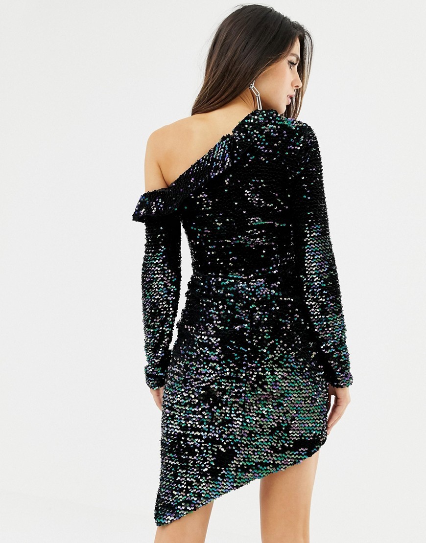 K22-Lavish-Alice-Czarna-cekinowa-Sukienka-asymetryczna-L-40-2 K22-Lavish-Alice-Czarna-cekinowa-Sukienka-asymetryczna-L-40
