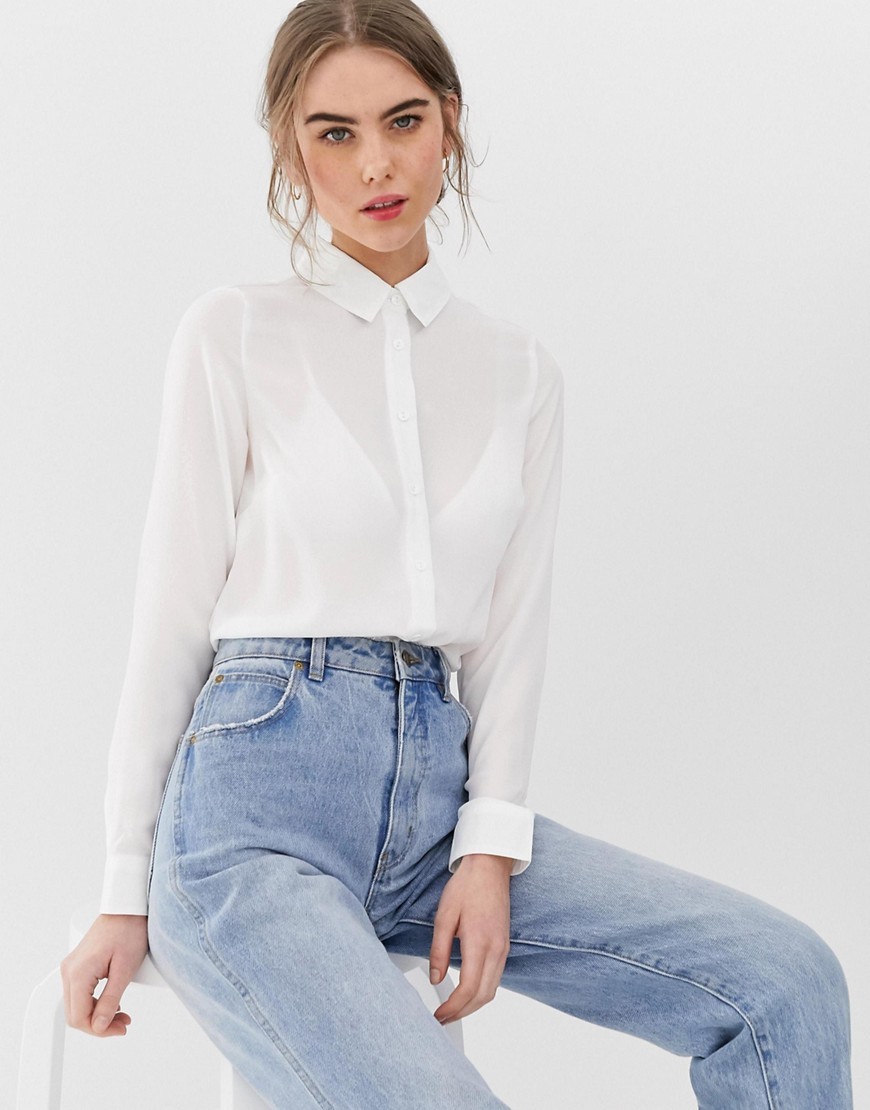 New Look Biała elegancka koszula długi rękaw M 38 K22-New-Look-Biala-elegancka-koszula-dlugi-rekaw-M-38