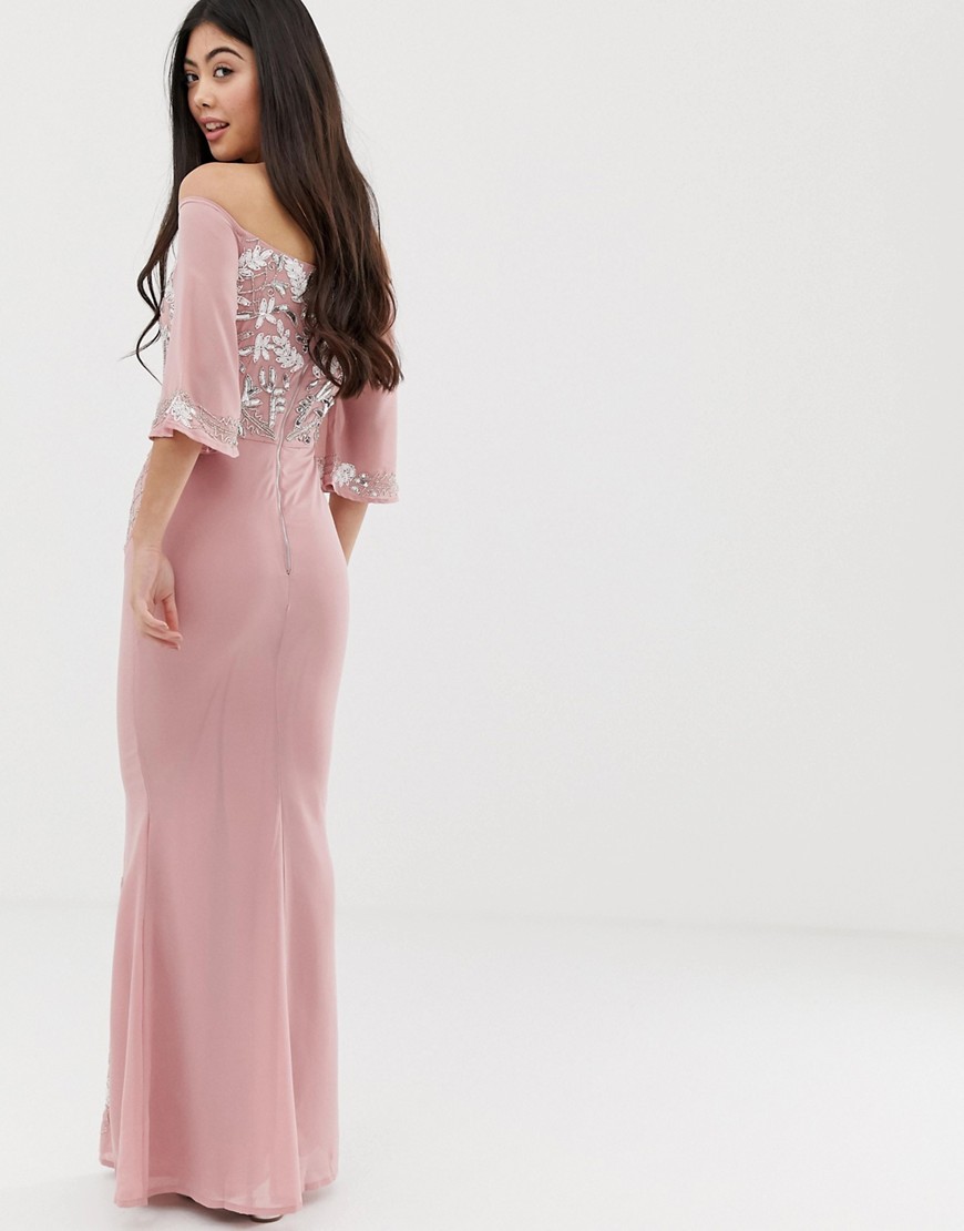 K22-Rozowa-Sukienka-maxi-zdobiona-petite-XS-34-1 K22-Rozowa-Sukienka-maxi-zdobiona-petite-XS-34