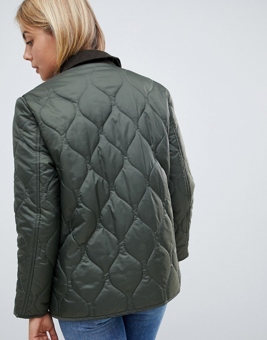 Khaki-Kurtka-pikowana-ocieplana-XL-42-1 Khaki-Kurtka-pikowana-ocieplana-XL-42