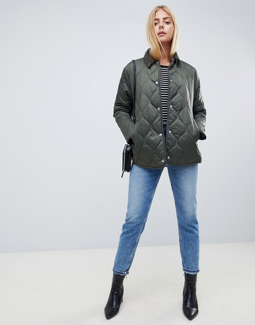 Khaki-Kurtka-pikowana-ocieplana-XL-42-3 Khaki-Kurtka-pikowana-ocieplana-XL-42