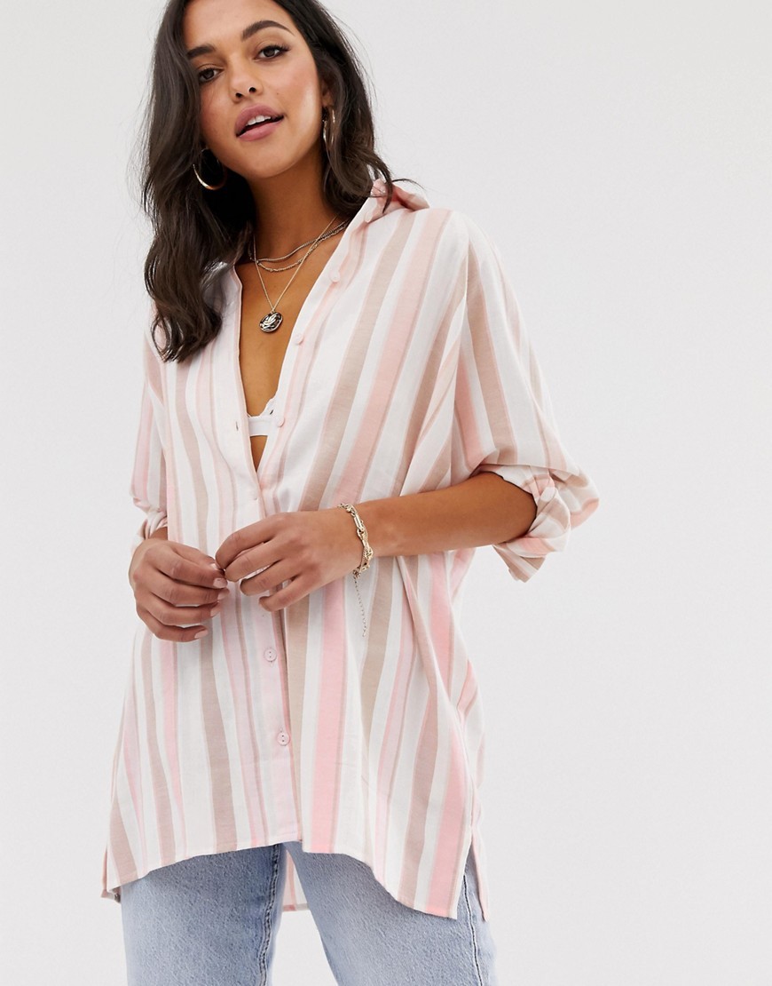 Koszula oversize typu boyfriend w pasy XXL 44 Koszula-oversize-typu-boyfriend-w-pasy-XXL-44