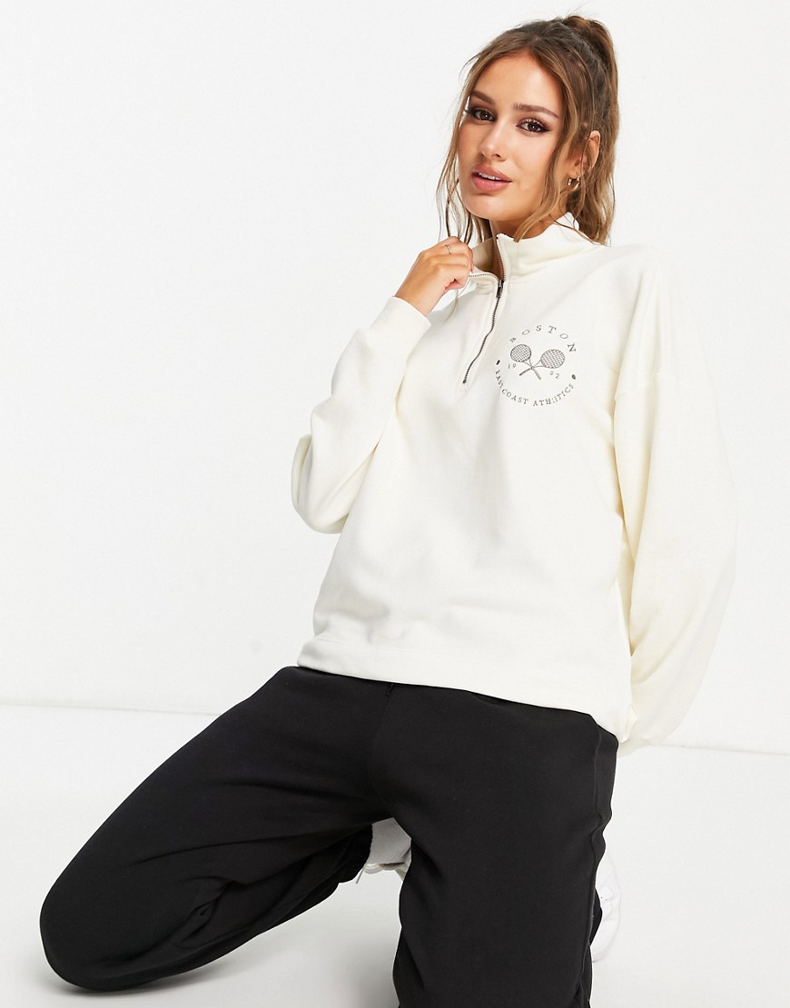 Kremowa-bluza-dresowa-zapinana-na-zamek-defekt-XS-2 Kremowa-bluza-dresowa-zapinana-na-zamek-defekt-XS