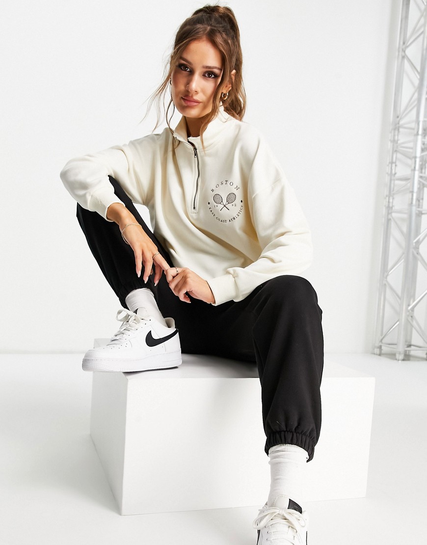 Kremowa-bluza-dresowa-zapinana-na-zamek-defekt-XS-3 Kremowa-bluza-dresowa-zapinana-na-zamek-defekt-XS