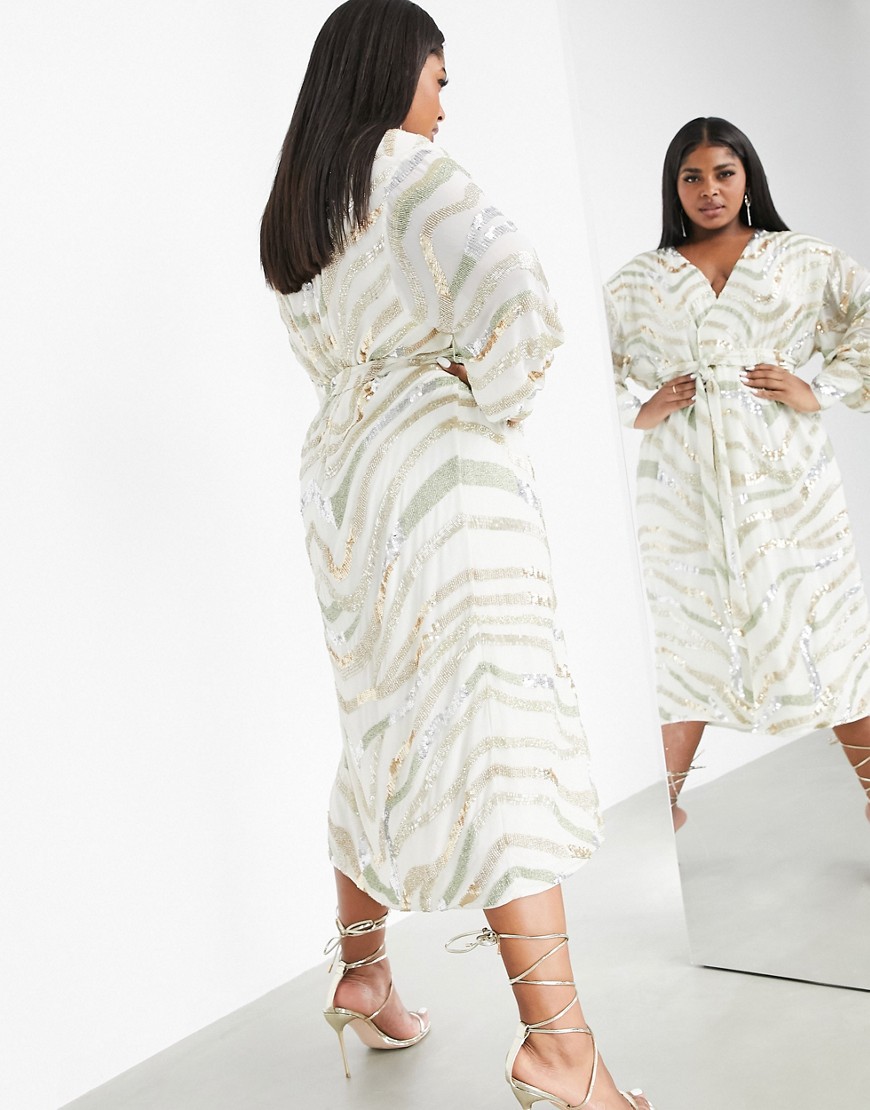 Kremowa-kopertowa-cekinowa-sukienka-midi-wzorzysta-plus-size-54-1 Kremowa-kopertowa-cekinowa-sukienka-midi-wzorzysta-plus-size-54