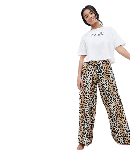 Krótki damski t-shirt oversize z napisem Stay Wild używana defekt 38