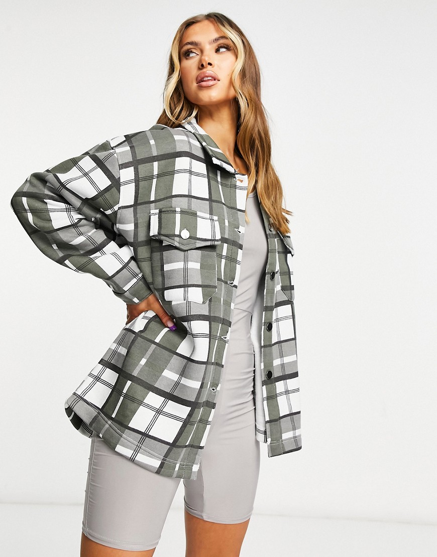 Lasula damska koszula oversize w kratę szara defekt 42 Lasula-damska-koszula-oversize-w-krate-szara-defekt-42