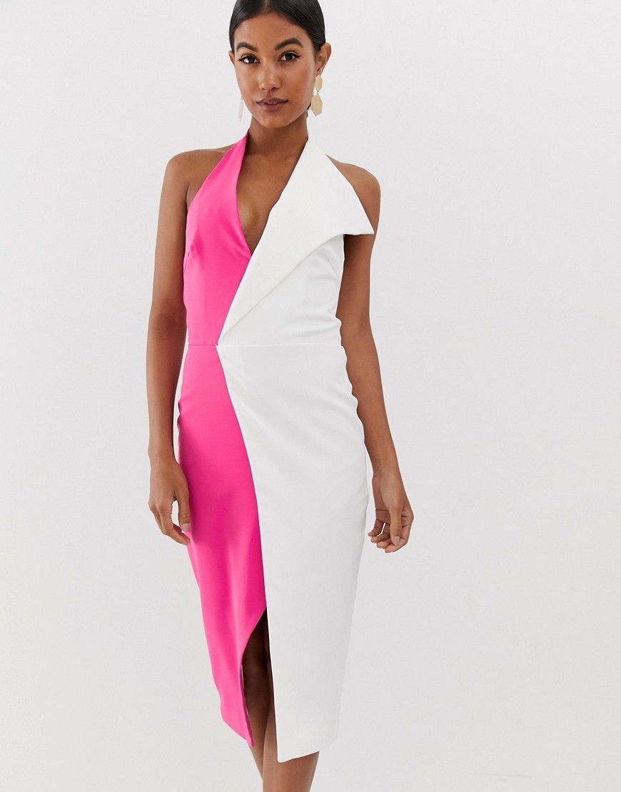 Lavish Alice różowa ivory Sukienka midi oversize defekt S 36 Lavish-Alice-rozowa-ivory-Sukienka-midi-oversize-S-36