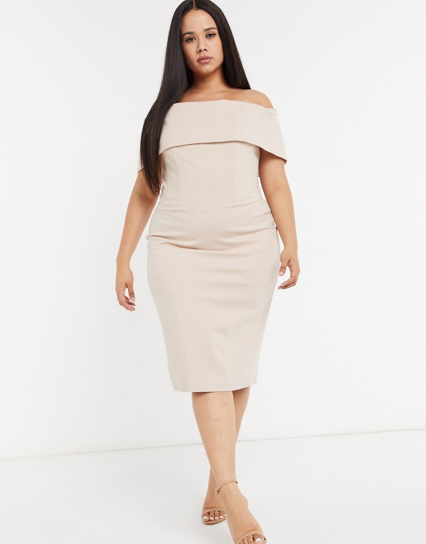 Lavish-Alice-rozowa-sukienka-dekolt-bardot-odkryte-ramiona-plis-size-46-3 Lavish-Alice-rozowa-sukienka-dekolt-bardot-odkryte-ramiona-plis-size-46