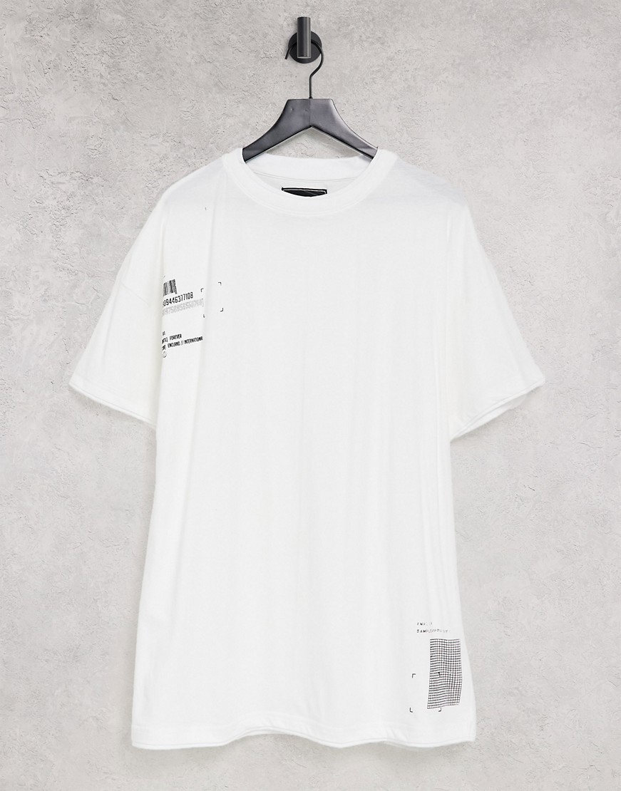 Liquor N Poker biały dwuwarstwowy t shirt oversize z nadrukiem defekt M Liquor-N-Poker-bialy-dwuwarstwowy-t-shirt-oversize-z-nadrukiem-defekt-M