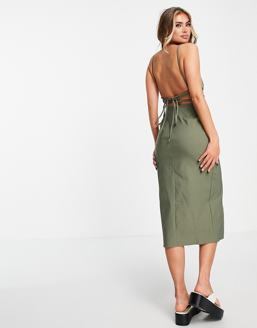 Lniana-sukienka-midi-w-kolorze-khaki-z-ozdobnym-skreceniem-38-6 Lniana-sukienka-midi-w-kolorze-khaki-z-ozdobnym-skreceniem-38