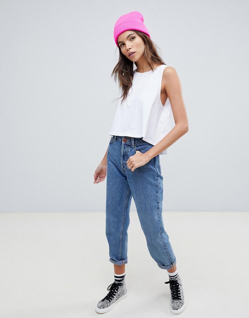Luzny-T-shirt-bez-rekawow-bialy-crop-top-S-36-3 Luzny-T-shirt-bez-rekawow-bialy-crop-top-S-36