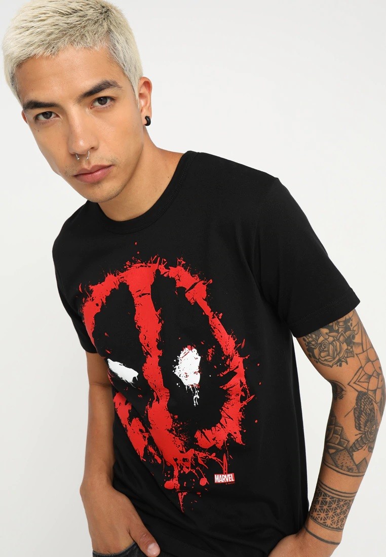 MARVEL-Deadpool-T-shirt-z-nadrukiem-S