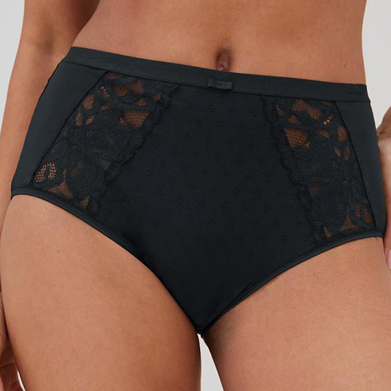 Marks and Spencer czarne figi wysoki stan 2pack XL Marks-and-Spencer-czarne-figi-wysoki-stan-2pack-XL