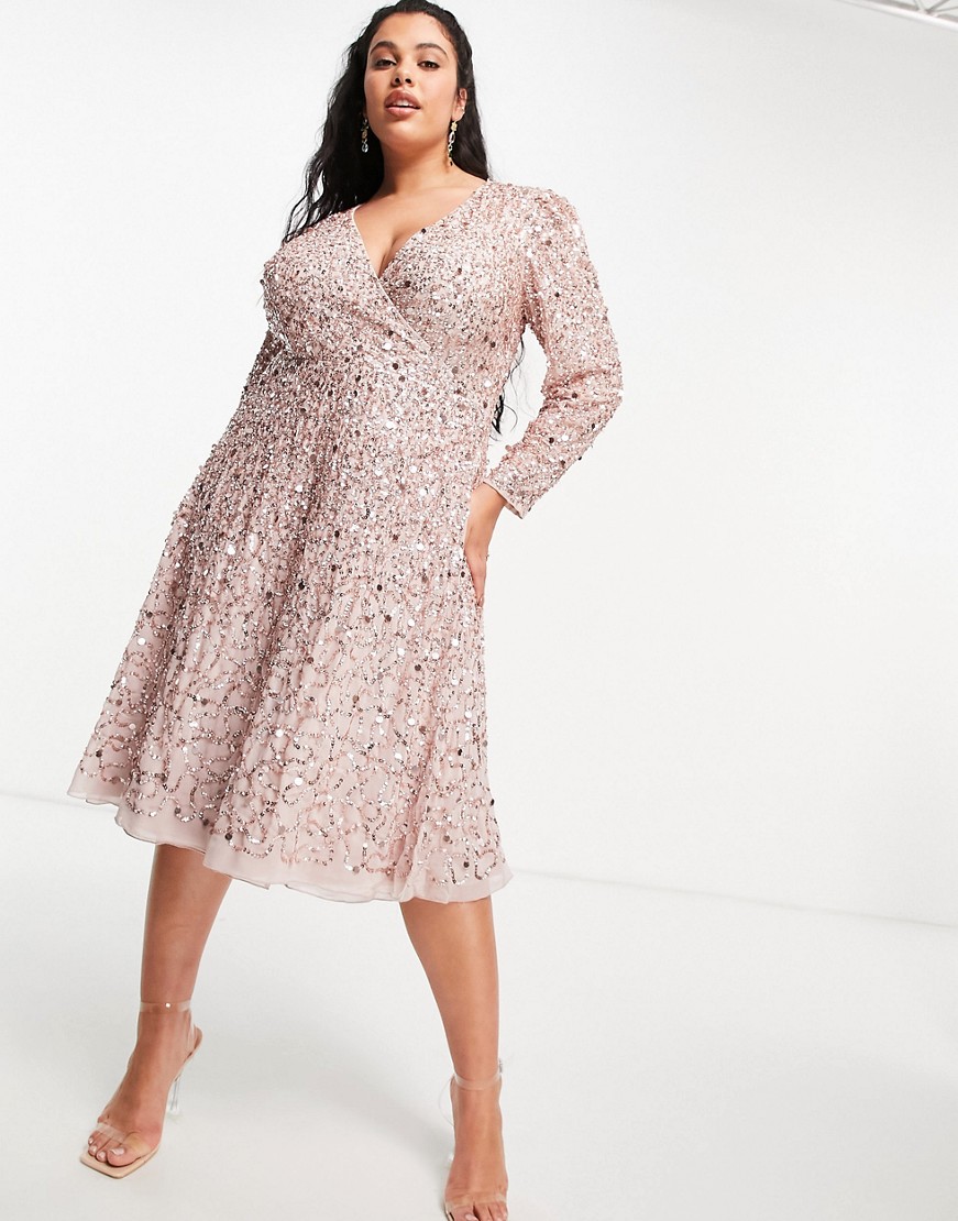 Maya-Plus-rozowa-cekinowa-kopertowa-sukienka-midi-z-dlugim-rekawem-plus-size-46-7 Maya-Plus-rozowa-cekinowa-kopertowa-sukienka-midi-z-dlugim-rekawem-plus-size-46