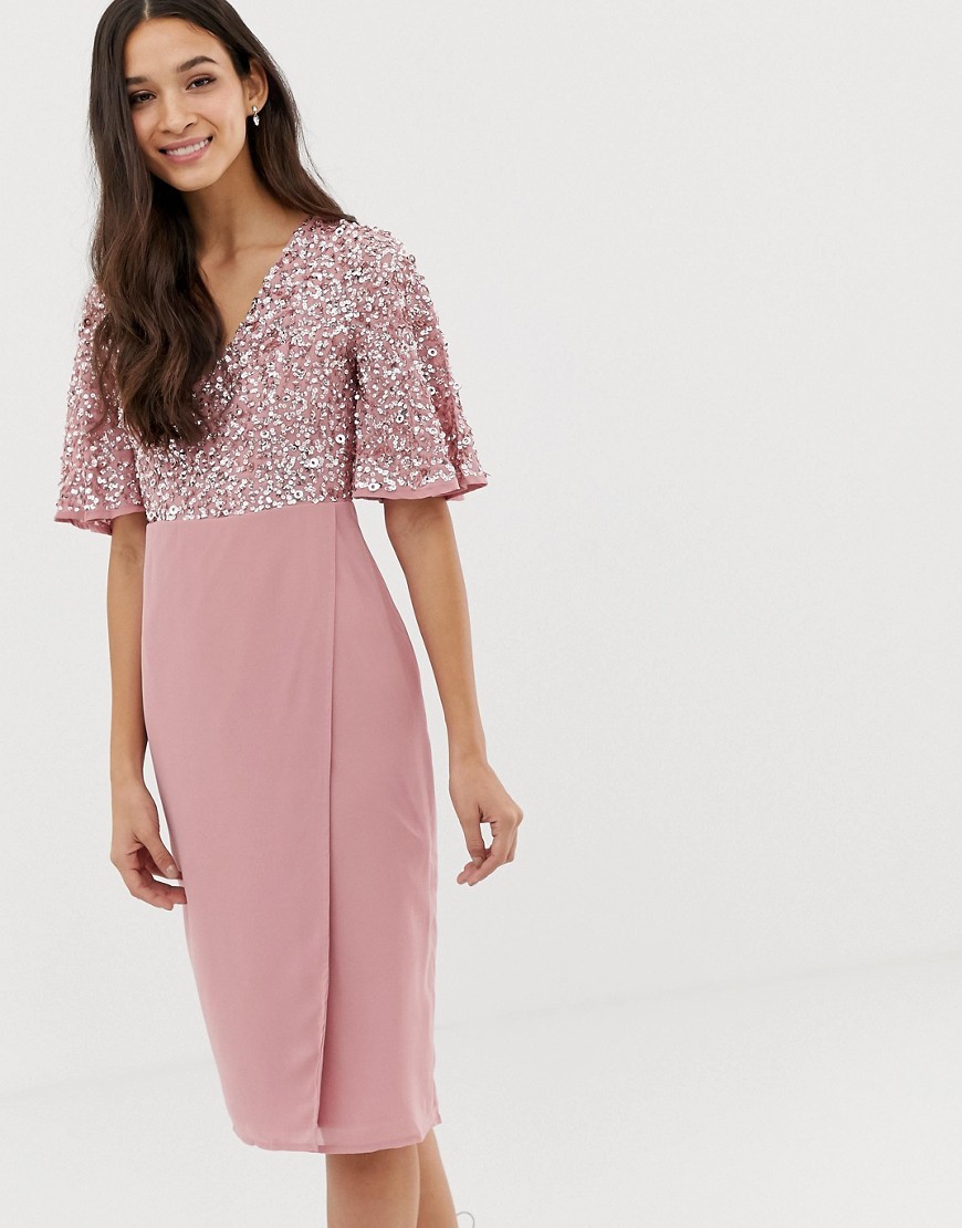 Maya Sukienka midi top w cekiny ołówkowa S 36 Maya-Sukienka-midi-top-w-cekiny-olowkowa-S-36