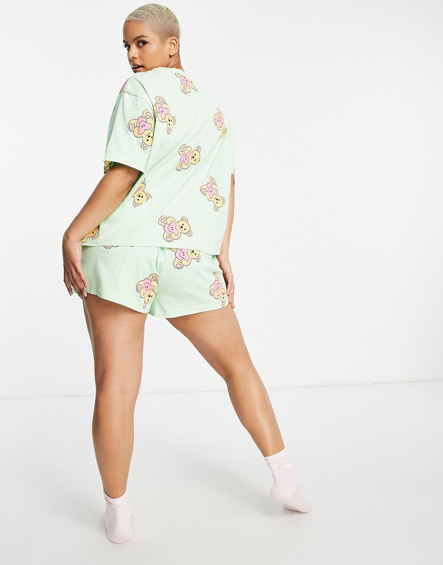 Mietowa-pizama-z-T-shirtem-oversize-i-szortami-w-misie-defekt-58-2 Mietowa-pizama-z-T-shirtem-oversize-i-szortami-w-misie-defekt-58