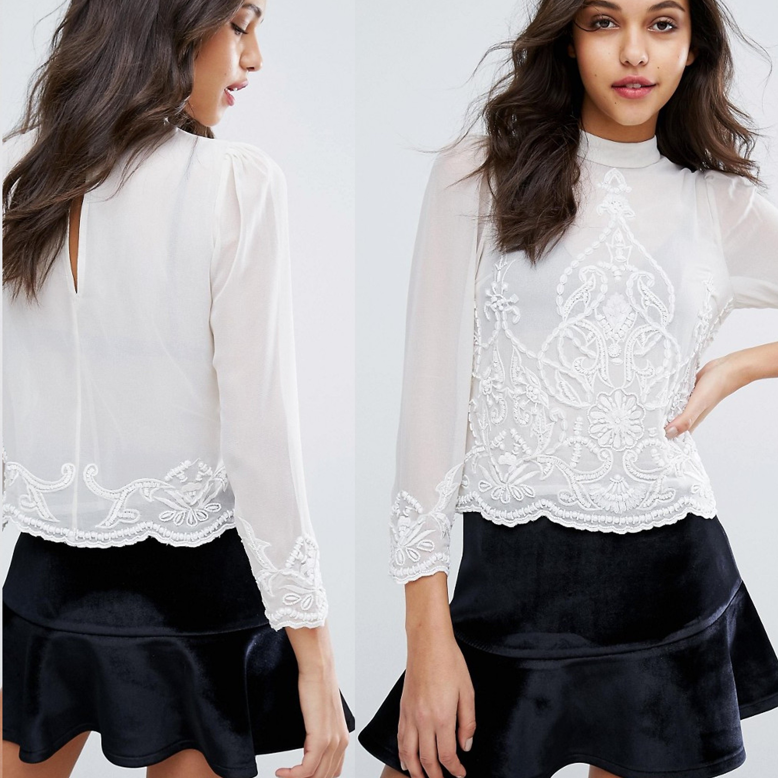 Miss Selfridge Ecrue Kremowa Bluzka korale defekt M 38 Miss-Selfridge-Ecrue-Kremowa-Bluzka-korale-defekt-M-38